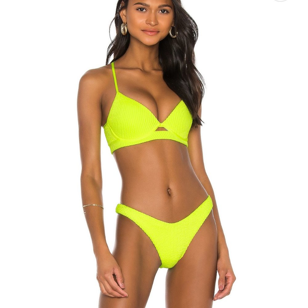 Luli Fama Neon Yellow Bikini